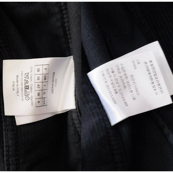 Christian Dior 38 US 6 bar jacket suit pants 2021 navy corduroy blazer - Picture 11 of 16